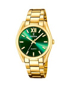 F20640/9 Женские часы Boyfriend из золотой стали Festina, золотой