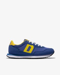 Мужские спортивные туфли из синего нейлона с желтыми деталями D.Franklin, мультиколор