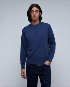 Мужской темно-синий свитер с круглым вырезом Scalpers, синий