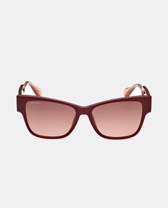 Бордовые солнцезащитные очки «кошачий глаз» MAX&amp;Co., бордо
