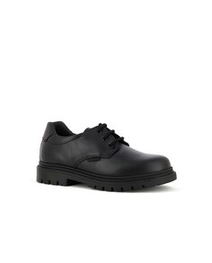 Кожаные туфли для мальчика на шнуровке с амортизирующей стелькой Pablosky, черный