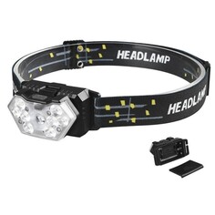 Фонарь налобный, 8 вт, 9 led, xt, 6 режимов, 3 ааа NO Brand