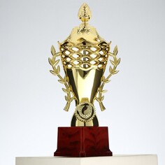 Кубок 184a, наградная фигура, золото, подставка пластик, 29 × 14,5 × 9,5 см. Командор