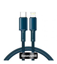 Кабель Baseus High Density Braided Type-C - Lightning PD 20W 1m Blue CATLGD-03