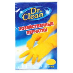 Перчатки хозяйственные резина, L, Dr.Clean