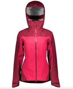 Куртка горнолыжная Scott Jacket Ws Explorair Pro Gtx 3L Mahogany Red/Ruby Red