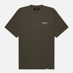 Мужская футболка REPRESENT Represent Owners Club, цвет оливковый, размер XL