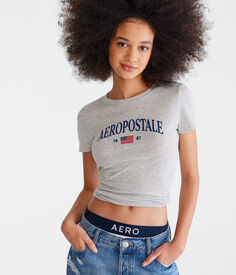 Футболка Americana 1987 с рисунком Aeropostale, серый