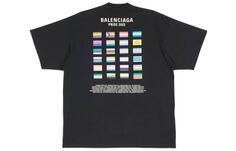 Balenciaga Мужская футболка, черный