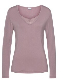 Пижамная рубашка LASCANA, розовый