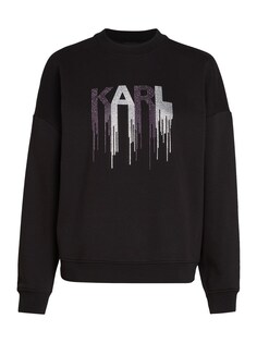 Толстовка Karl Lagerfeld Rhinestone, черный