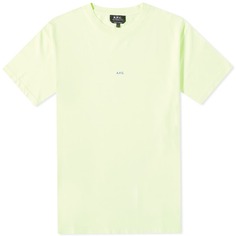 A.P.C. Футболка с логотипом Kyle Fluo