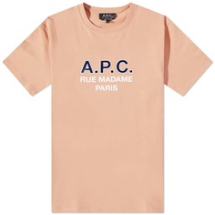 A.P.C. Футболка с логотипом Madame