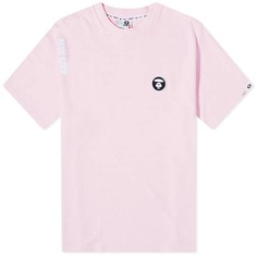 Жаккардовая футболка AAPE Peace, розовый