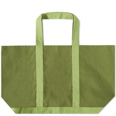 Холщовая большая сумка s.k manor Hill Duck, авокадо зеленый