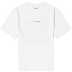 Свободная футболка Han Kjobenhavn Supper, белый