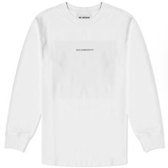 Свободная футболка Han Kjobenhavn с длинными рукавами Supper, белый