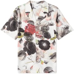 Рубашка с цветочным принтом Soulland Orson, серый