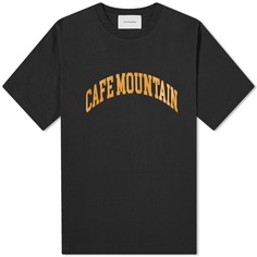 Футболка с логотипом Café Mountain College, черный