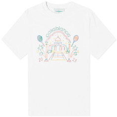 Футболка Casablanca Rainbow Crayon Temple Temple, белый