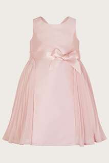 Платье Monsoon Одежда для малышей Розовое плиссированное платье подружки невесты Polly Monsoon, розовый