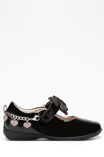 Черные туфли Dolly с декоративным браслетом с подвеской в форме сердечка Lelli Kelly, черный