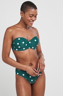 Облегающий фигуру бикини-топ с вырезом-бандо Myleene Klass, зеленый