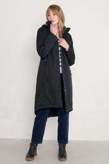 Высокое пальто Janelle Seasalt Cornwall, черный