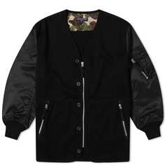 Куртка-бомбер с подкладкой на молнии Comme Des Garçons Homme, черный