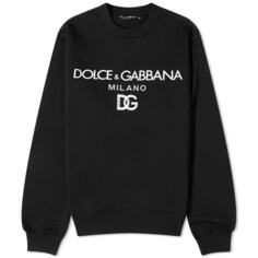 Dolce &amp; Gabbana Milano Свитер с круглым вырезом, черный