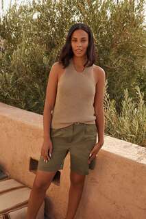 Rochelle Humes Racer вязаный жилет с блестящей отделкой Next, желтый