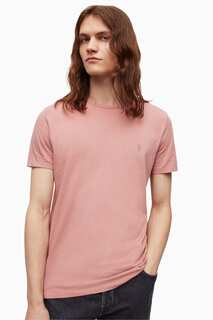 Розовая футболка AllSaints Tonic с круглым вырезом All Saints, розовый