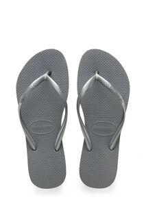 Узкие шлепанцы Havaianas, серый