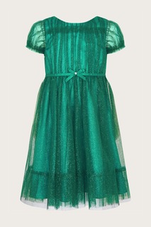 Затененное платье со звездами Monsoon, зеленый