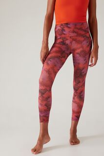 Леггинсы Salutation Stash длина 7/8 Athleta, красный