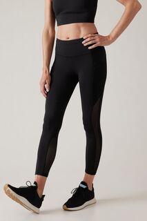 Леггинсы из сетки Ultimate Stash 7/8 Athleta, черный