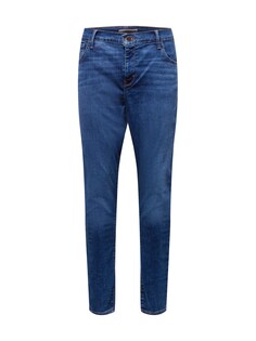 Узкие джинсы Levis Plus 720 PL HIRISE SUPER SKNY MED INDIGO - WORN IN, темно-синий