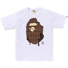 Футболка BAPE Valentine Chocolate Ape Head Tee &apos;White&apos;, белый