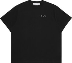 Футболка Off-White Caravag Paint Over Short-Sleeve Tee &apos;Black&apos;, черный