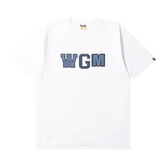 Футболка BAPE Color Camo WGM Milo Shark Tee &apos;White/Navy&apos;, белый