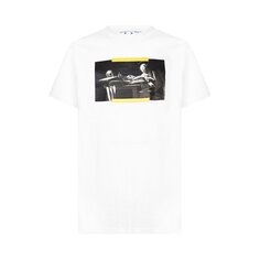 Футболка Off-White Caravaggio Painting Short-Sleeve Slim Tee &apos;White/Multi&apos;, белый