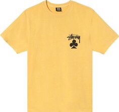 Футболка Stussy Club Pigment Dyed Tee &apos;Yellow&apos;, желтый