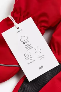 Перчатки с водоотталкивающей мембраной на один палец H&amp;M, красный H&M