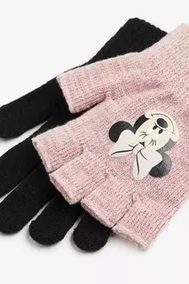 Перчатки с пальцами и без пальцев H&amp;M, розовый H&M