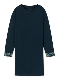 Пижамная рубашка Schiesser Modern Nightwear, ночной синий