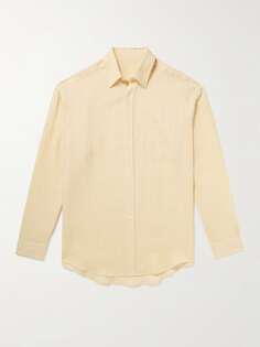 Льняная рубашка Anderson &amp; Sheppard, желтый