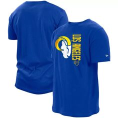 Мужская футболка с логотипом Royal Los Angeles Rams 2-Hit New Era