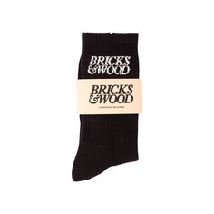 Носки с логотипом Bricks &amp; Wood, черные