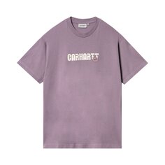 Футболка Carhartt WIP Arrow Script, темно-бирюзовая, вымытая камнями