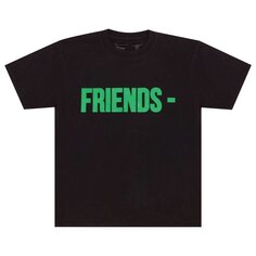 Футболка Vlone Friends Черная/Зеленая